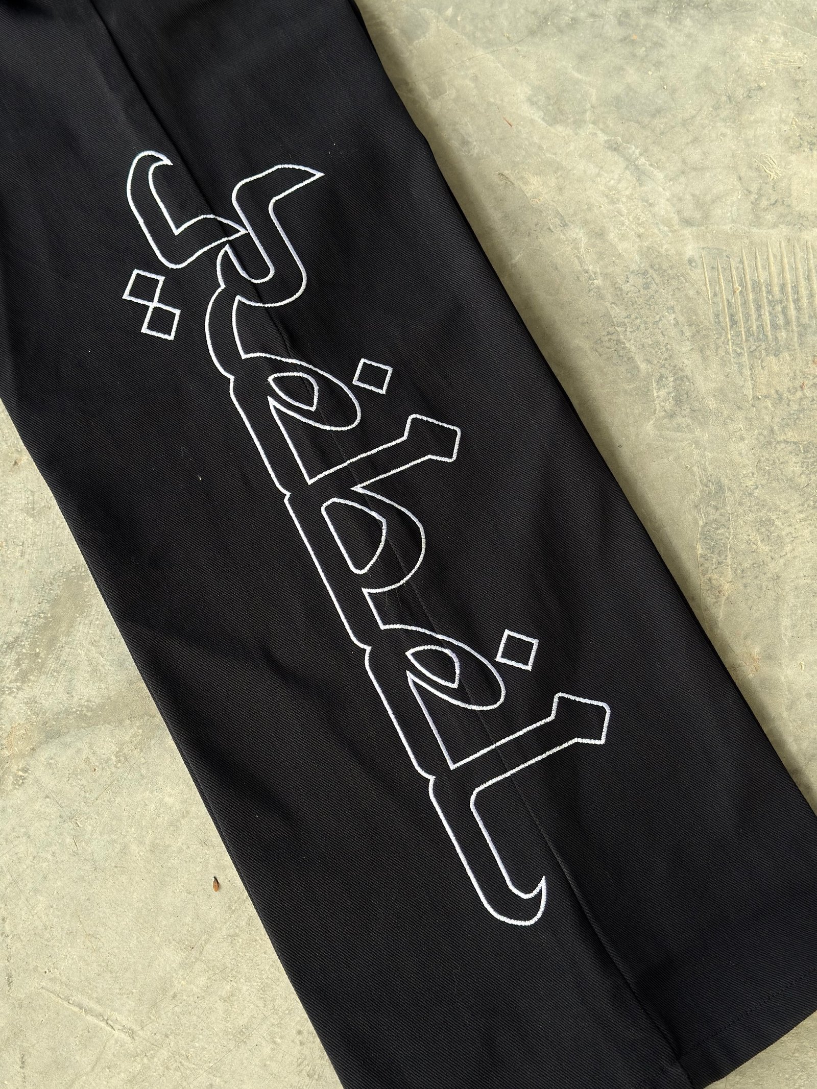 Raw Denim Flare Pants